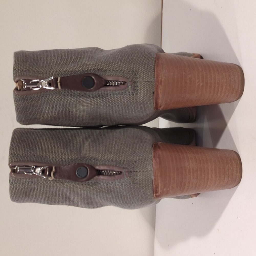 rag and bone Newbury Canvas Gray Ankle Boot Size … - image 5
